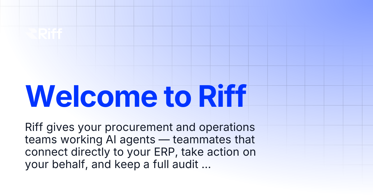 Welcome to Riff | Riff